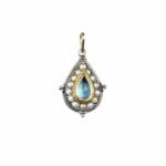 Aphrodite pendant in 18K Gold and Sterling Silver