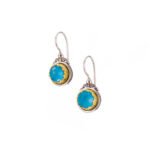Iris earrings in Sterling Silver with Gold plated parts