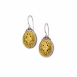 Mediterranean earrings in Sterling Silver with Gold plated parts