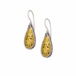 Mediterranean earrings in Sterling Silver with Gold plated parts