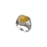 Mediterannean Ring in Sterling silver with Gold plated parts