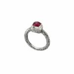 Eva ring in sterling silver and Doublet Gemstone