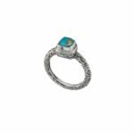 Eva ring in sterling silver and Doublet Gemstone