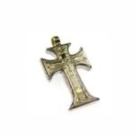 Byzantine cross in 18K Gold and Sterling Silver