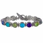 Aegean colors bracelet in Sterling Silver