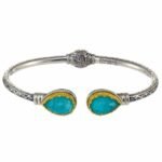 Iris Bracelet in Sterling Silver with Gold Plated parts