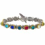 Iris bracelet in Sterling silver with Gold plated parts