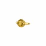 Kallisto Round Ring in Gold plated sterling silver