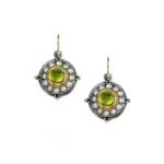 Aphrodite earrings in 18K Gold and Sterling Silver
