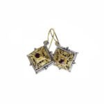 Byzantine earrings in 18K Gold & Sterling Silver