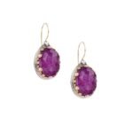 Aegean colors earrings in 18K Gold & Sterling Silver