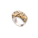 Byzantine ring in 18K Gold and Sterling Silver