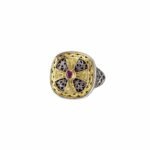 Byzantine ring in 18K Gold and Sterling Silver