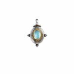 Cyclades pendant in 18K Gold and Sterling Silver
