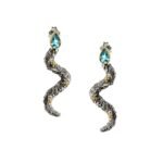 Snake earrings in 18K Gold and Sterling Silver