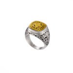 Mediterannean Ring in Sterling silver with Gold plated parts
