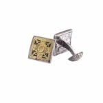 Byzantine cufflinks in 18K Gold and Sterling Silver