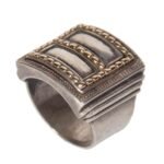 Ring in 18K Gold and Sterling Silver