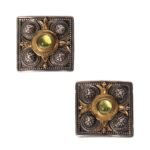 Earrings in 18K Gold and Sterling Silver