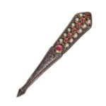 Brooch in 18K Gold and Sterling Silver