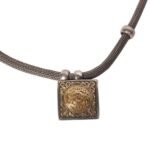 Pendant in 18K Gold and Sterling Silver