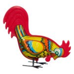 Μεταλλικός Κουρδιστός Κόκκορας σε δύο αποχρώσεις