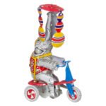 Mεταλλικός Κουρδιστός Ελέφαντας πάνω σε Ποδήλατο