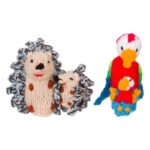 Δαχτυλόκουκλα Πλεκτή Γονέας με Παιδί