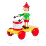 Ξύλινο Συρόμενο Πινόκιο με Τύμπανο