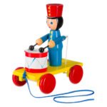 Ξύλινο Συρόμενο Στρατιωτάκι με Τύμπανο