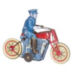 Κουρδιστή Μεταλλική Μοτοσυκλέτα Με Αστυνομικό