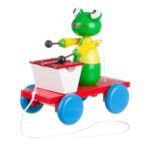 Ξύλινο Συρόμενο Βάτραχος με Ξυλόφωνο