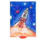 Κάρτα με Κίνηση Διαστημικό Πάρτι Γενεθλίων