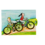 Κάρτα με Κίνηση Ζευγάρι σε Ποδήλατο