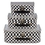 Βαλιτσάκι Σχέδιο Σκακιέρα Μαύρο - Λευκό