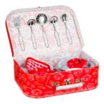 Βαλιτσάκι Κόκκινο με Μαγειρικά Σκεύη