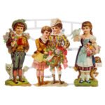 Χαλκομανία Παιδιά με Λουλούδια και Ζώα