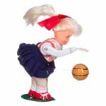 Κουρδιστό Κορίτσι με Μπάλα Μπάσκετ