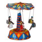 Μεταλλικό Κουρδιστό Καρουζέλ