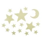 Αυτοκόλλητα Φωσφορίζοντα Φεγγάρι με Αστέρια