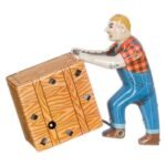 Κουρδιστός Μεταλλικός Άνθρωπος Με Κουτί