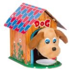 Κουρδιστός Μεταλλικός Σκύλος σε Σπιτάκι