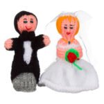 Σετ Δαχτυλόκουκλες Γαμπρός με Νύφη