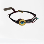 Βραχιόλι με Μάτι από Επιχρυσωμένο Ασήμι