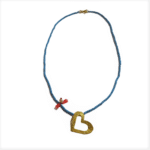 Κολιέ Καρδιά από Επιχρυσωμένο Ασήμι