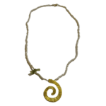 Κολιέ με Σπείρα από Επιχρυσωμένο Ασήμι