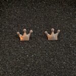 Ασημένια Σκουλαρίκια Καρφωτά Κορώνες