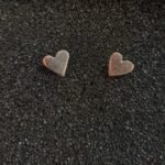 Ασημένια Καρφωτά Σκουλαρίκια Καρδιές