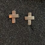 Ασημένια Καρφωτά Σκουλαρίκια Σταυροί