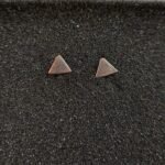 Ασημένια Καρφωτά Σκουλαρίκια Τρίγωνα